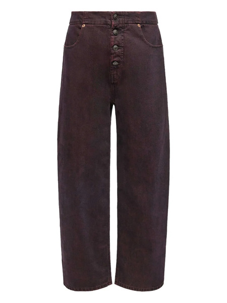  Mm6 Maison Margiela Vaqueros De Talle Alto - Morado 
