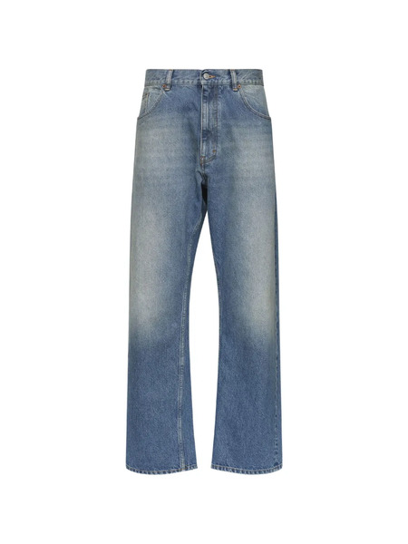  Mm6 Maison Margiela Vaqueros Rectos - Azul 