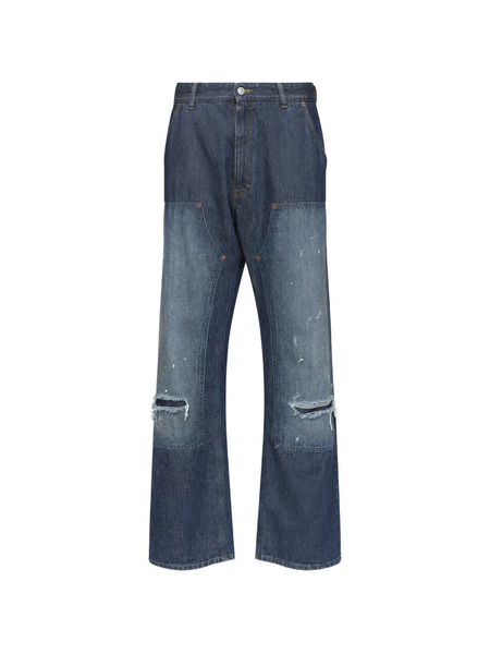  Mm6 Maison Margiela Vaqueros Rectos - Azul 
