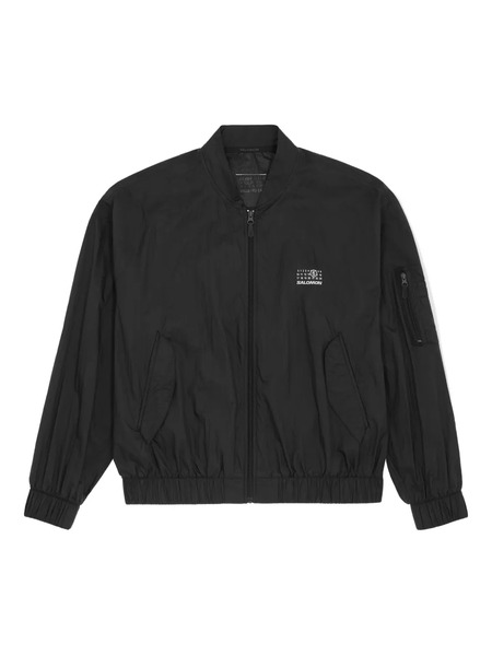  Mm6 Maison Margiela X Salomon Chaqueta Bómber Con Números Estampados De Mm6 Maison Margiela X Salomon - Negro 