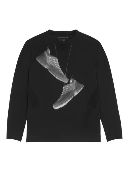  Mm6 Maison Margiela X Salomon Sudadera Con Estampado Gráfico De Mm6 Maison Margiela X Salomon - Negro 