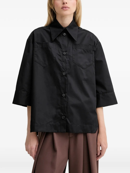  Mmc Studio Camisa Con Mangas Anchas - Negro 