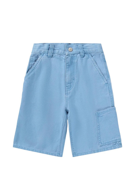  Molo Bermudas Archie Con Bolsillo De Parche - Azul 