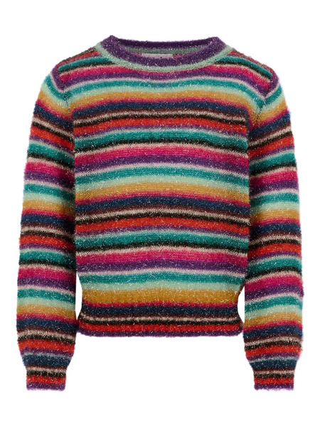  Molo Jersey Con Rayas De Arcoíris - Multicolor 