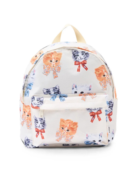  Molo Mochila Con Gato Estampado - Blanco 