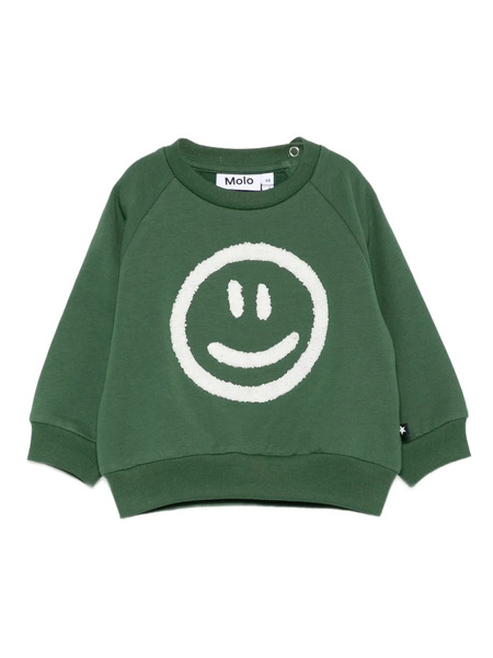  Molo Sudadera Con Cara Estampada - Verde 