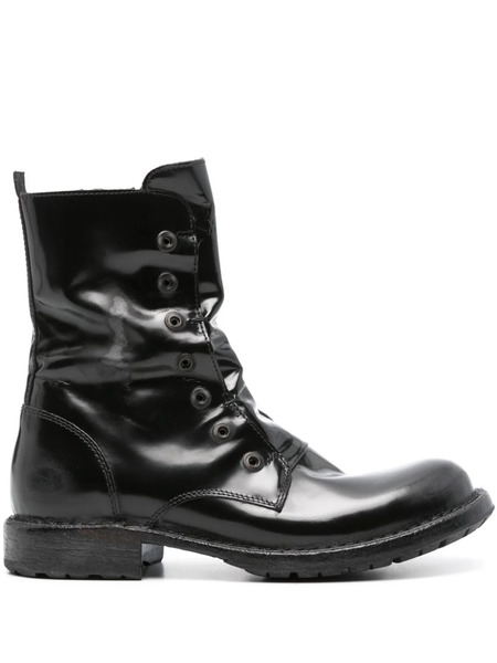  Moma Botas Con Efecto Envejecido - Negro 