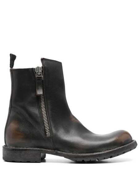  Moma Botas Con Efecto Envejecido - Negro 