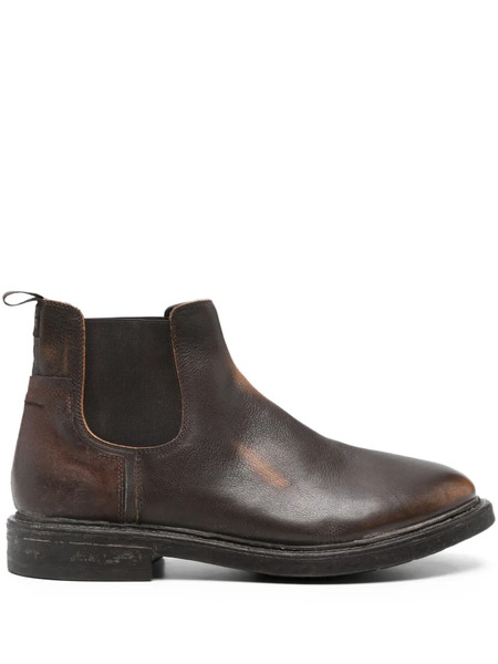  Moma Botas Con Panel Elástico - Marrón 
