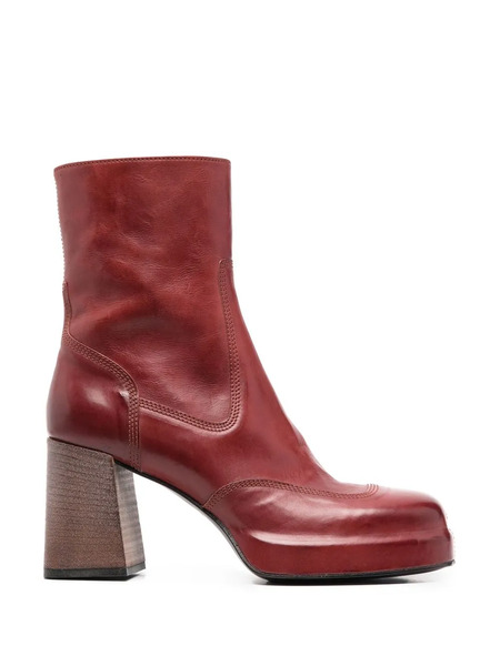  Moma Botas Con Tacón De 90mm - Rojo 