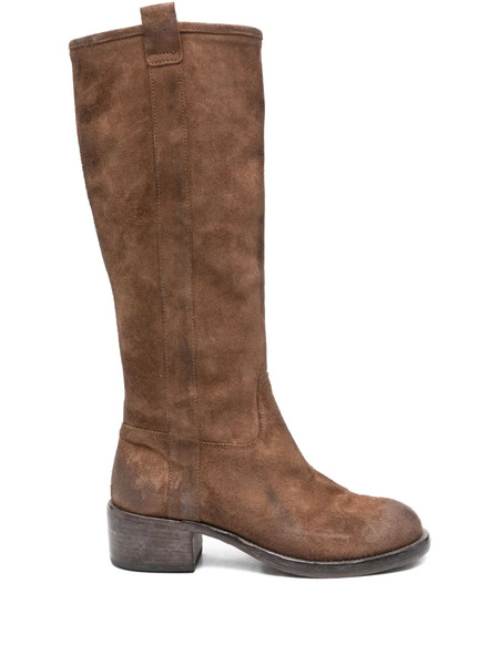  Moma Botas De Ante - Marrón 