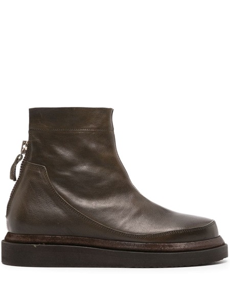  Moma Botines Con Efecto Desgastado - Marrón 