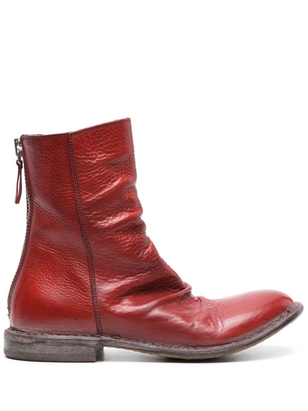  Moma Botines Con Efecto Envejecido - Rojo 