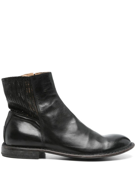  Moma Botines De Piel - Negro 