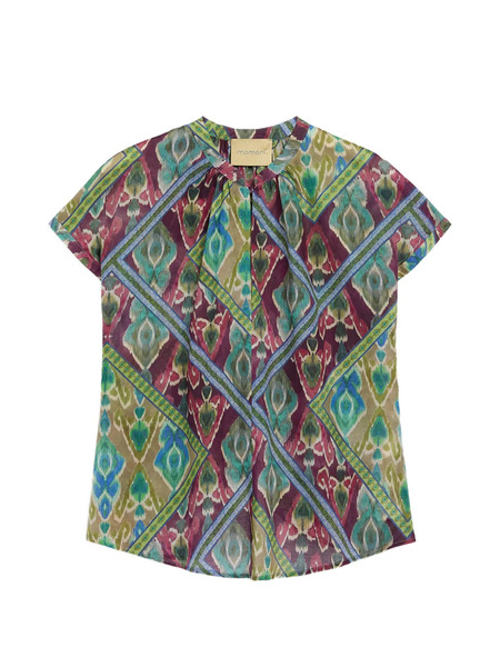  Momonì Blusa Estampada - Azul 