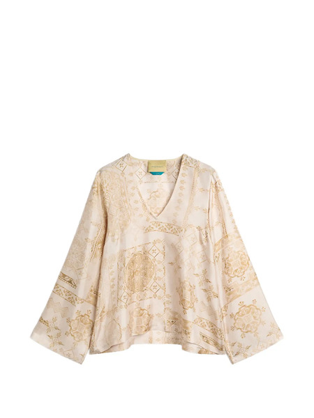  Momonì Blusa Estampada - Neutro 