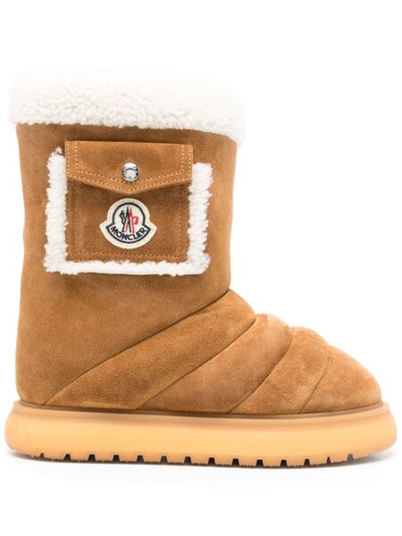  Moncler Botas Gaia Pocket - Marrón 