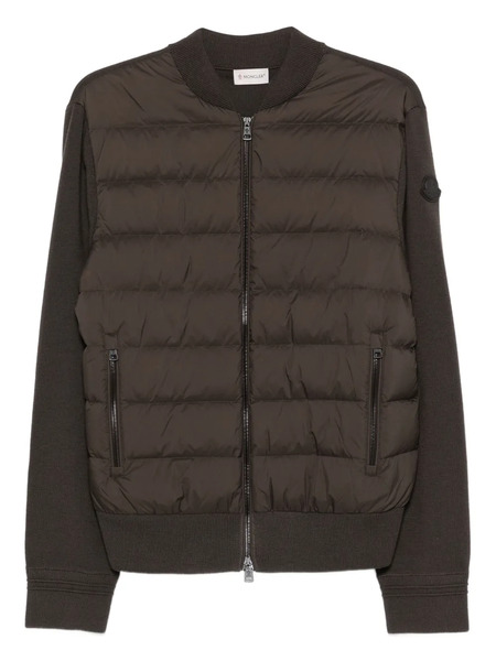  Moncler Cárdigan Acolchado Con Cremallera - Marrón 