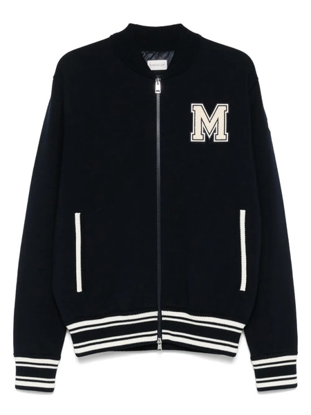  Moncler Cárdigan Con Panel En Contraste - Azul 