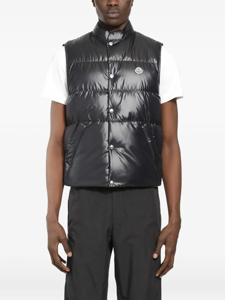  Moncler Chaleco Restigo Acolchado - Azul 