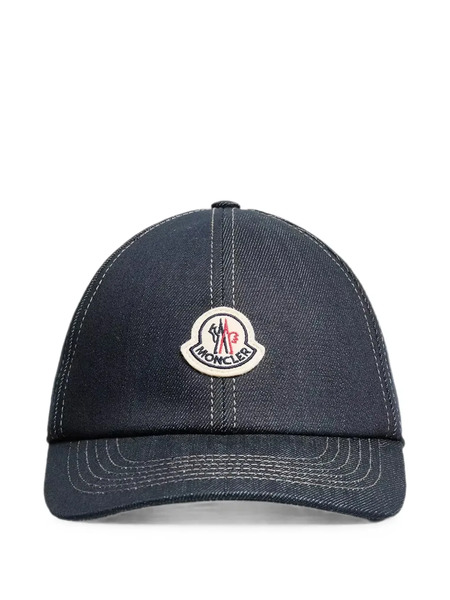  Moncler Denim Logo-patch Baseball Cap - Azul 