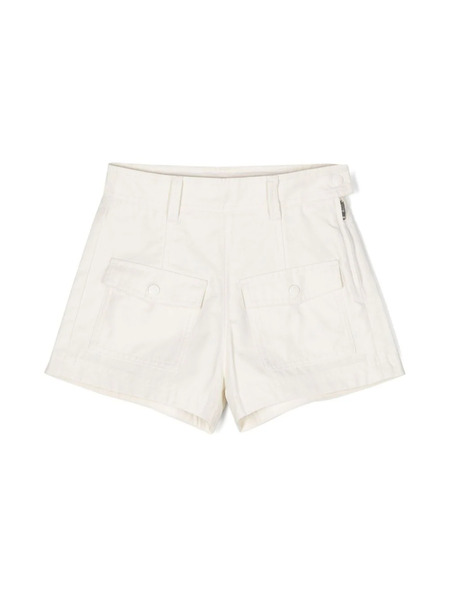  Moncler Enfant Bermudas A Paneles - Blanco 