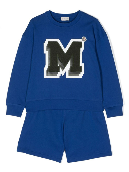  Moncler Enfant Conjunto De Manga Larga - Azul 