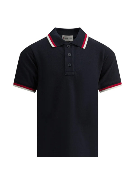  Moncler Enfant Polo A Rayas - Azul 