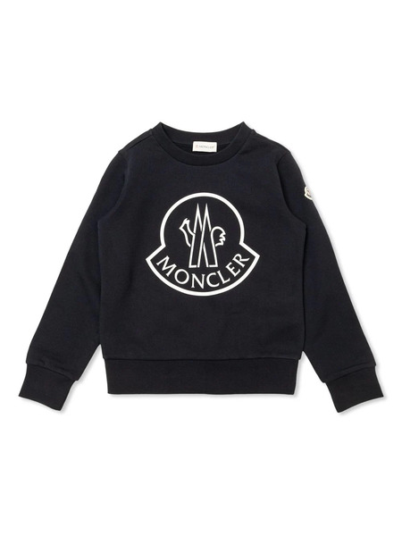  Moncler Enfant Sudadera Con Logo Estampado - Azul 