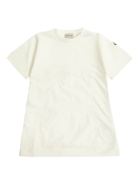  Moncler Enfant Vestido De Algodón - Blanco 