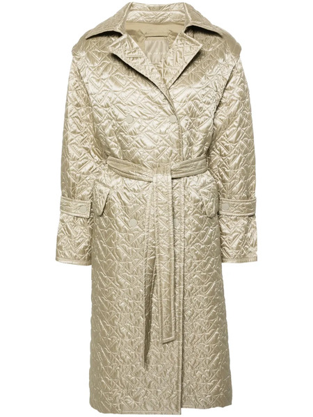  Moncler Gabardina Samare Acolchada - Verde 