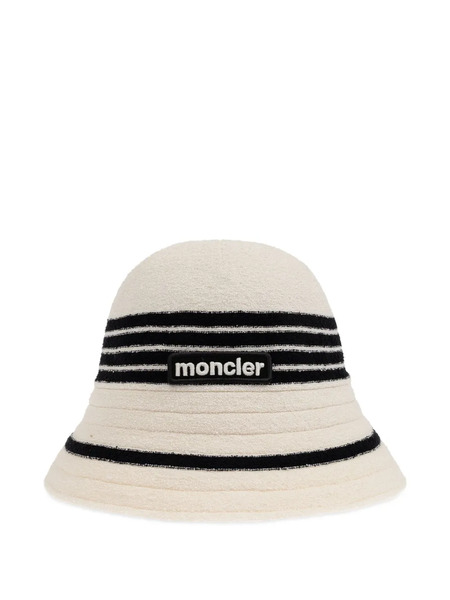  Moncler Gorro De Mezcla De Algodón - Blanco 