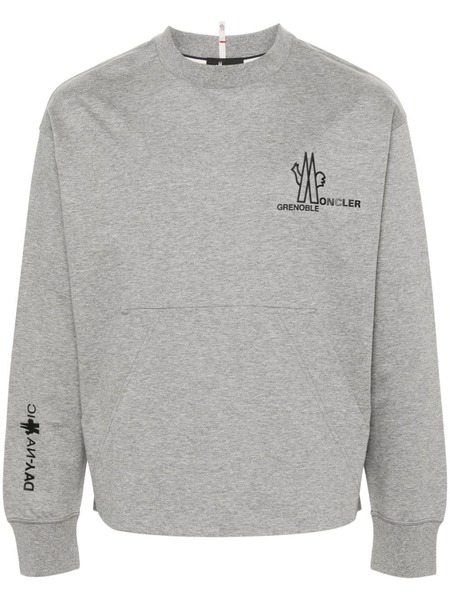  Moncler Grenoble Sudadera Con Logo - Gris 