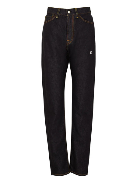  Moncler Vaqueros Con Parche Del Logo - Negro 