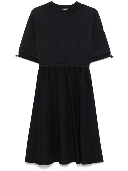  Moncler Vestido Midi Con Paneles - Azul 