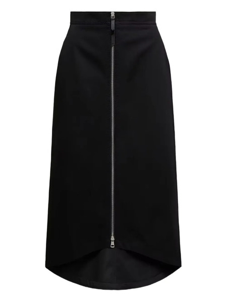  Moncler X Ee72 By Edward Enninful Falda Midi Con Cremallera De Moncler Genius X E72 By Edward Enninful - Negro 