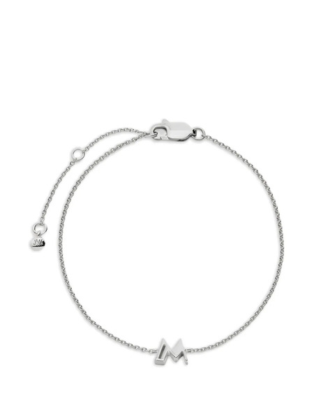  Monica Vinader Pulsera De Cadena Con Inicial M - Plateado 