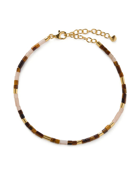  Monica Vinader Pulsera Delphi Multi Gemstone - Marrón 