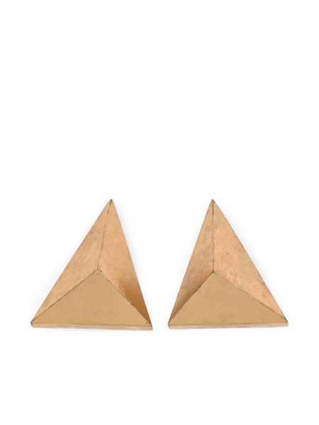  Monies Pendientes Con Forma Triangular - Dorado 