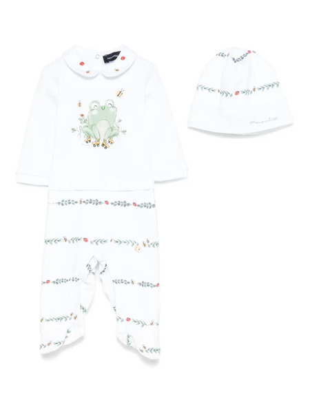  Monnalisa Conjunto De Pelele Estampado - Blanco 