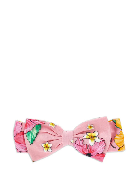  Monnalisa Diadema Con Motivo Floral Y Lazo - Rosa 