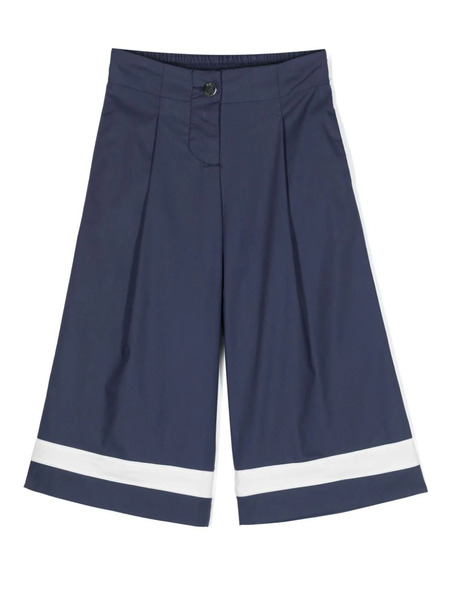  Monnalisa Pantalones Anchos A Rayas - Azul 