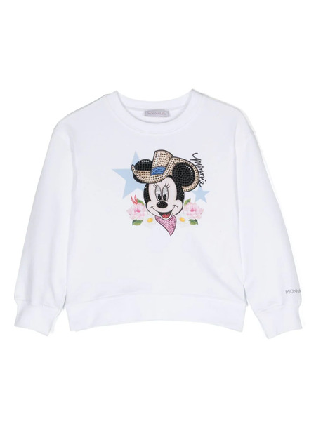  Monnalisa Sudadera Con Estampado Gráfico - Blanco 
