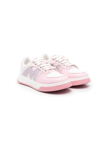  Monnalisa Zapatillas Bajas Con Parche Del Logo - Blanco 