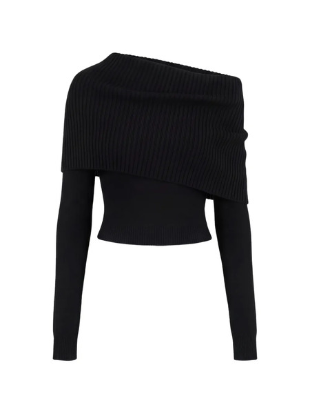  Monse Jersey Con Espalda Descubierta - Negro 