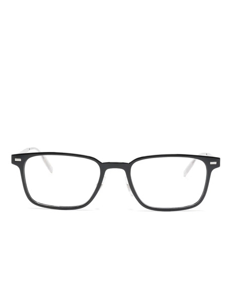  Montblanc Gafas Con Montura Rectangular - Negro 