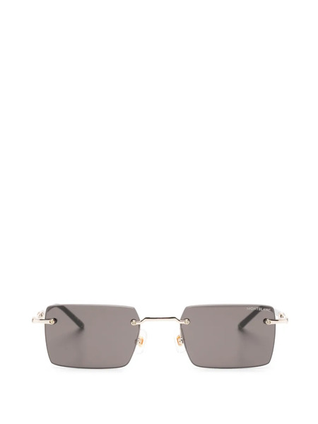  Montblanc Gafas De Sol Con Diseño Rectangular - Dorado 