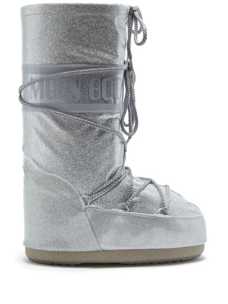  Moon Boot Botas De Nieve Icon Glitter - Plateado 