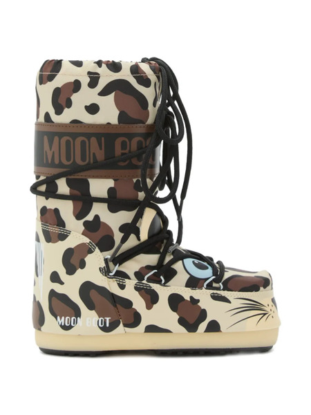  Moon Boot Kids Botas Con Estampado De Leopardo - Neutro 