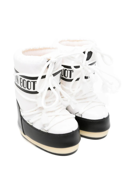  Moon Boot Kids Botas De Nieve Icon Nylon - Blanco 
